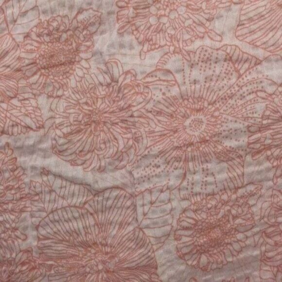 Floral Print Button Down Shirt 3/4 Sleeve Career Casual Blouse - Picture 8 of 14